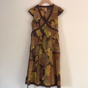 Anthropologie fall leaf dress
